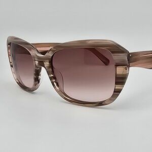 Rebecca Minkoff Lark 4/S Pink Horn Frame Pink Brown Gradient Lens Sunglasses
